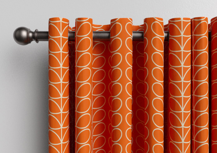 Orla Kiely Linear Stem, Persimmon - Made to Measure Curtains - Image 12